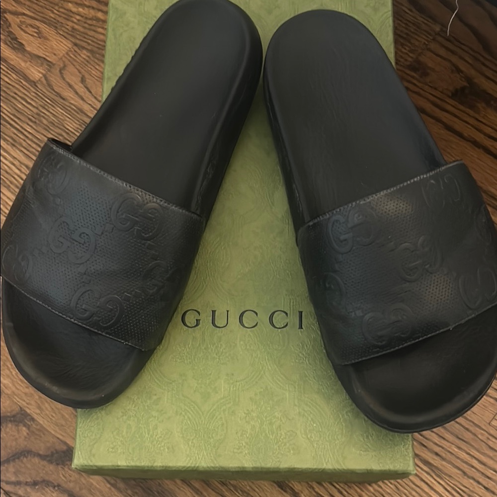 Gucci Black Slides